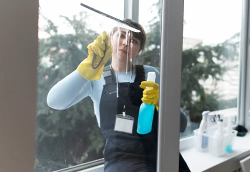 Nettoyage de vitres intérieures et extérieures à Vausseroux